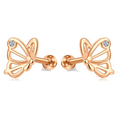 16g Tragus Earrings Cartilage Earrings Butterfly