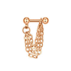 16g Helix Earrings Conch Earrings with Chain