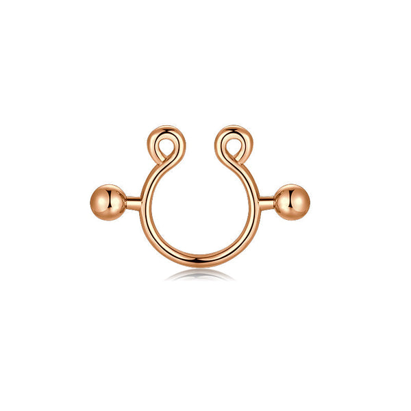 1 Pair Adjustable Nipple Rings Non-Piercing Clip On Nipple Rings for w 1 Pair Adjustable Nipple Rings Non-Piercing Clip On Nipple Rings for w