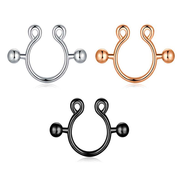 1 Pair Adjustable Nipple Rings Non-Piercing Clip On Nipple Rings for w