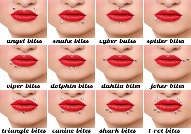 lips piercings after