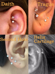 18G Horseshoe Nose Ring CZ Silver Gold Nose Hoops for Women Half Hoop Earring Hoops Horse Shoe Daith Tragus Earring Hoop Helix Piercing Jewelry Double Gem Horseshoe Septum Ring 8mm