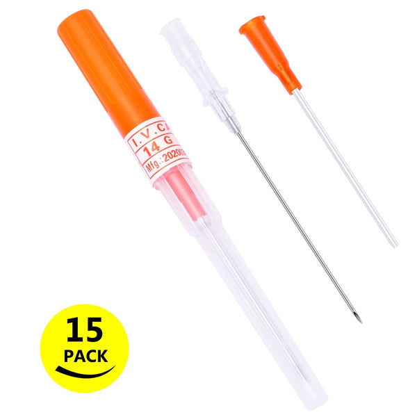 15PCS Mixed Catheter Piercing Needles