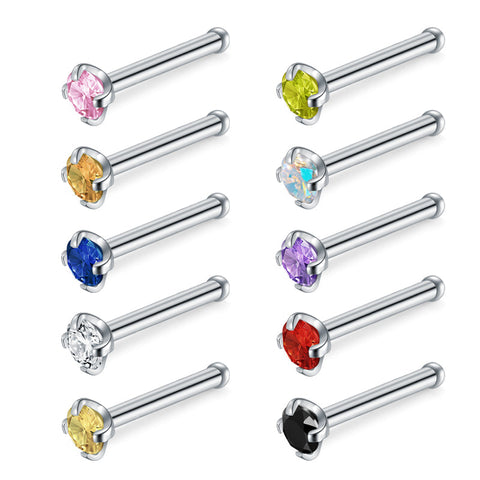 Fake nipple piercing jewelry barbell magnet, CZ diamond, Magnetic faux -  Hand Stamped Trinkets