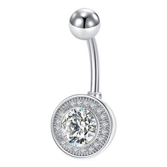 Titanium Belly Button Ring Diamond
