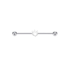 40mm Stainless Steel Industrial Barbell Piercing Earrings Jewellery External Thread