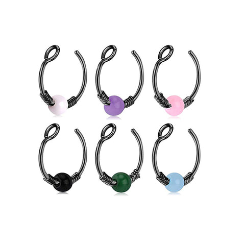 Adjustable Nose Cuff, Ear Cuff, Fake Nose Rings, Faux Nose Rings Hoop 9Pcs