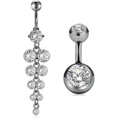 14g G23 Titanium Belly Button Rings 6mm 10mm