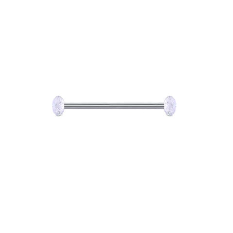 Tongue Rings Straight Barbells Surgical Steel Tongue Piercing Jewelry 14mm 16mm External Thread