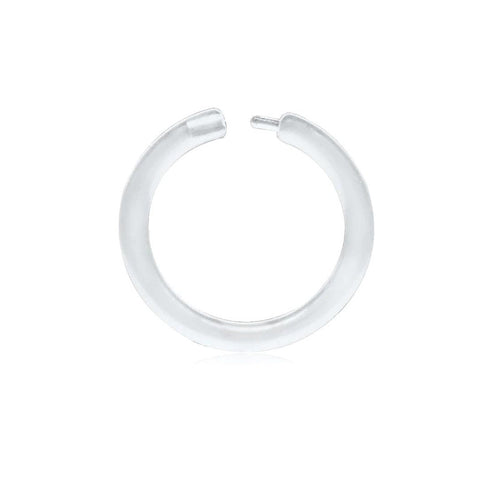 18g 16g 14g Plastic Nose Ring Hoop Clicker 6mm 8mm 10mm 12mm