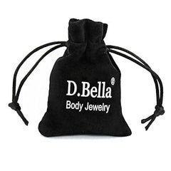 D.Bella 14G Length 16mm Clear Bioflex Flexible Acrylic Straight Tongue Rings Barbells Nipple Ring Retainer 35pcs