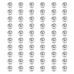 D.Bella 60pcs 16G 3mm 316L Surgical Steel Replacement Balls Body Jewelry Piercing Barbell Parts 16G 3mm Balls for Women Men