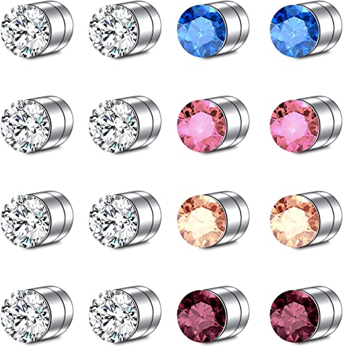 Colorful Magnetic Nose Ring Stud Fake Nose Ring Stud  Magnetic Earrings for Women