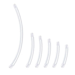 14G Replacement Curved Barbell Acrylic Various Length Available 1Pcs