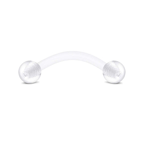 14gauge 16gauge Plastic Rook Earrings Rook Piercing Retainers Snake Eyes Tongue Rings 8-18mm