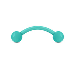 16gauge Plastic Snake Eyes Tongue Rings Colorful 10mm light green 16gauge Plastic Snake Eyes Tongue Rings Colorful 10mm light green