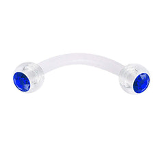 16gauge Plastic Rook Earrings Colorful Ball Rook Piercings 8mm