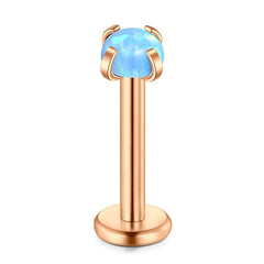Tragus Earrings 16G Opal Lip Ring Labret Monroe Medusa jewelry Helix Piercing