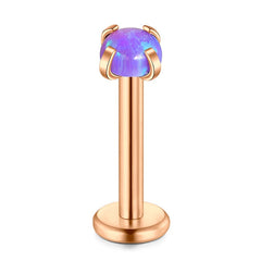 Tragus Earrings 16G Opal Lip Ring Labret Monroe Medusa jewelry Helix Piercing