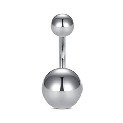 Surgical Steel Belly Button Ring Metal Ball Navel Belly Rings 14G 6MM 8MM 10MM Size