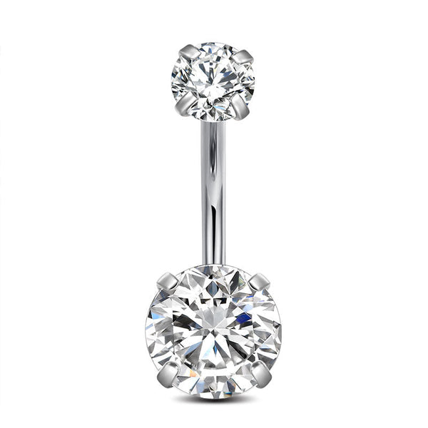 Belly Button Ring Shiny Cubic Zirconia