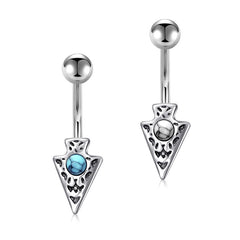 Vintage Arrow Belly Ring Belly Button Rings Stainless Steel 14G Navel Piercing Jewelry