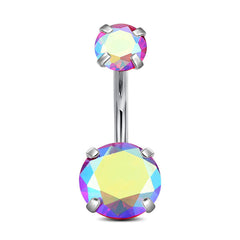 Belly Button Ring Shiny Cubic Zirconia
