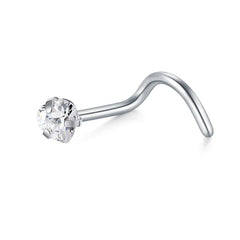 Silver Nose Screw Rings