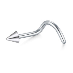 18G Silver Nose Screw