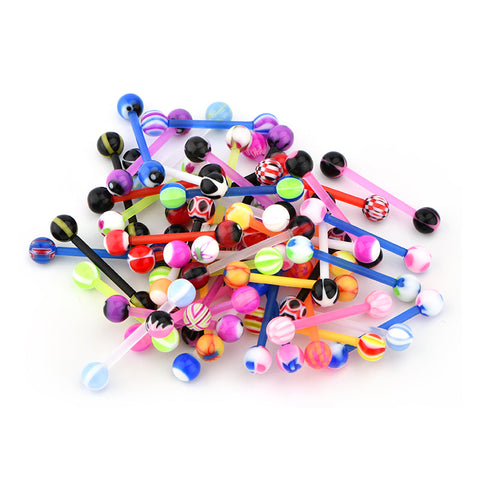 Plastic Tongue Rings Bulk