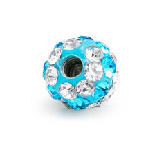 14G Paved 5MM 8MM Rhinestone Disco Ball Clay Crystal Replacement Ball for Piercing