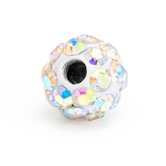 18G 1Pcs 3.5MM Replacement Disco Ball for 18G Piercing Clay Crystal Paved Rhinestone