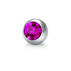 14G 5MM 8MM Inlaid Cubic Zirconia Replacement Ball Muti-Color Available