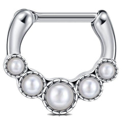 Helix Earring Hoop 16G 8MM Septum Clicker Ring Nose Piercing for Women