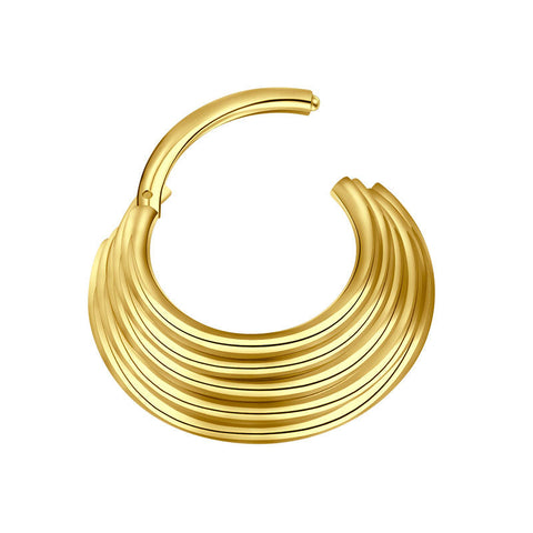 Segment Clicker 16G Septum Ring Helix Earring for Women Nose Ring