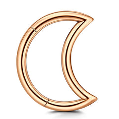 Moon 16G 10MM Segment Ring Septum Clicker Jewelry Helix Earring