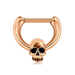 Skull 16G 8MM Septum Clicker Ring Helix Cartilage Earring