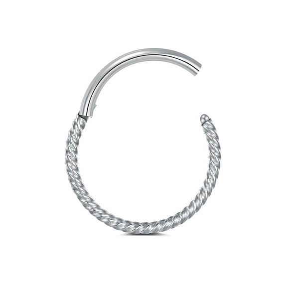 Hinged Clicker Piercing Septum Ring Helix Hoop Earring