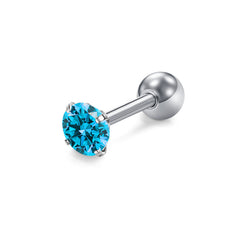 18g Tragus Earrings Studs Colorful CZ