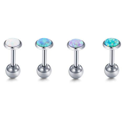 16g Tragus Earrings Studs Opal