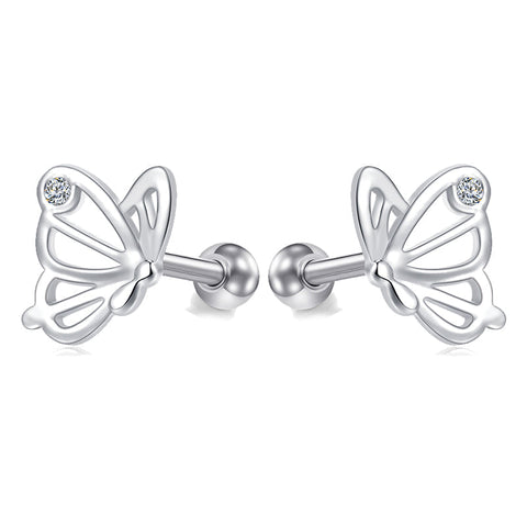 16g Tragus Earrings Cartilage Earrings Butterfly