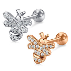 16gauge Tragus Earrings Cartilage Jewelry Dragonfly
