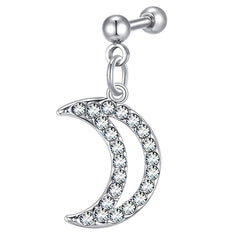 16g Cartilage Earrings Helix Earrings with Chain