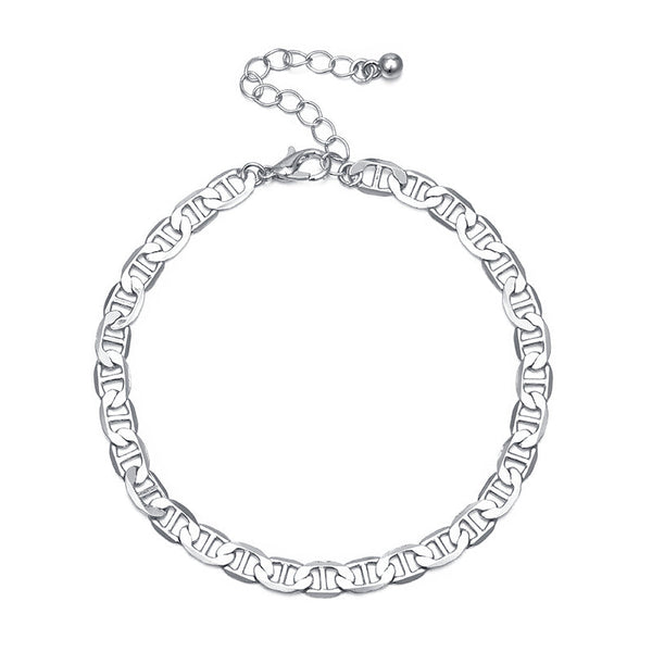 Personalized wide Chain Anklet