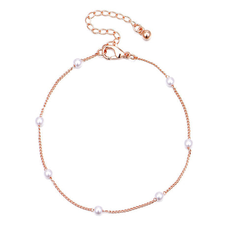 Fashionable Seven pearl Anklets