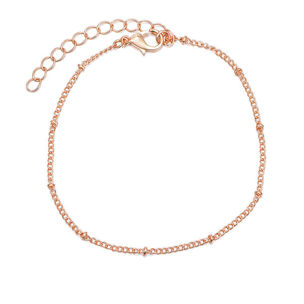 Copper bead chain foot chain