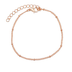 Copper bead chain foot chain