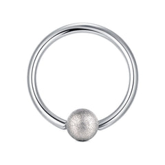Frosted Ball 16G Septum Ring Cartilage Helix Hoop Earring