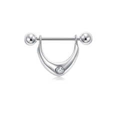 1 Pair Nipple Ring Barbell Rings Bars Body Piercing Jewelry 14/18mm Nipple Shield Ring Dangle shape