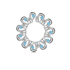 1 Pair Fake Nipple Rings Piercing Diamond for Women Men with flower diamond